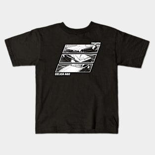 TOYOTA CELICA 2800GT A60 Black 'N White Archive 2 (Black Version) Kids T-Shirt